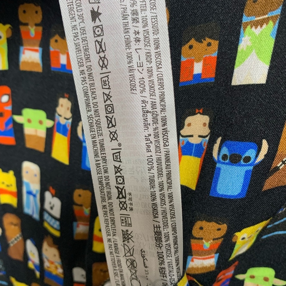 Disney 100 Anniversary Celebration Characters Camp Shirt Size 3X - Picture 4 of 6